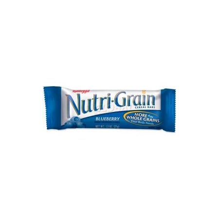 Kelloggs Kelloggs  Nutrigrain Cereal Bars, Blueberry, 1.3 Oz, 16/Box KEB35745